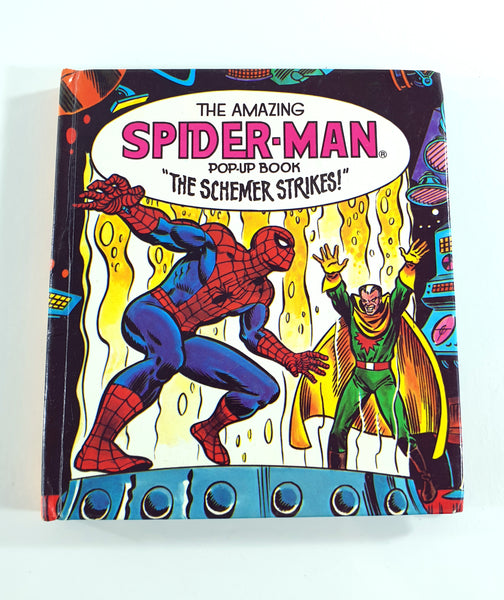 1982 Marvel The Amazing Spider-Man 'The Schemer Strikes' Pop-Up Book