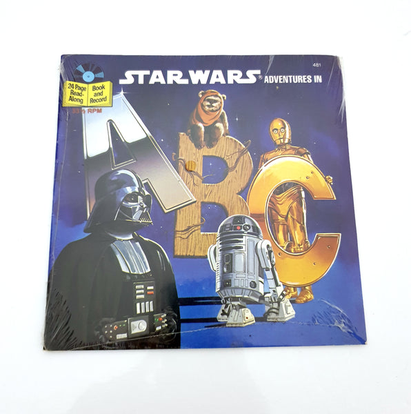 1984 Buena Vista Records Star Wars Adventures in ABC Book & Record