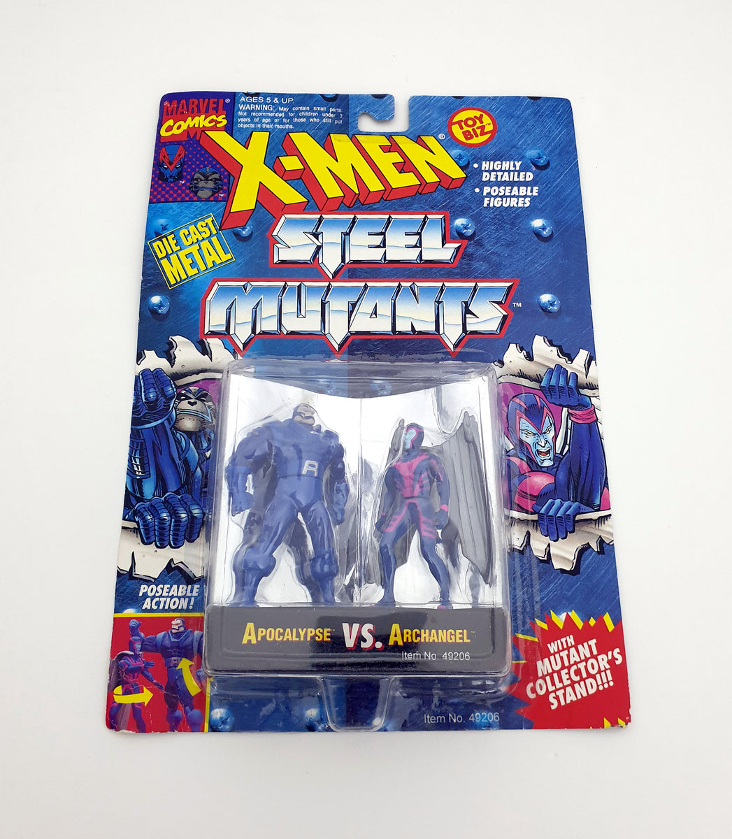 1994 Toy Biz Marvel XMen Steel Mutants 2.5" Apocalypse VS. Archangel