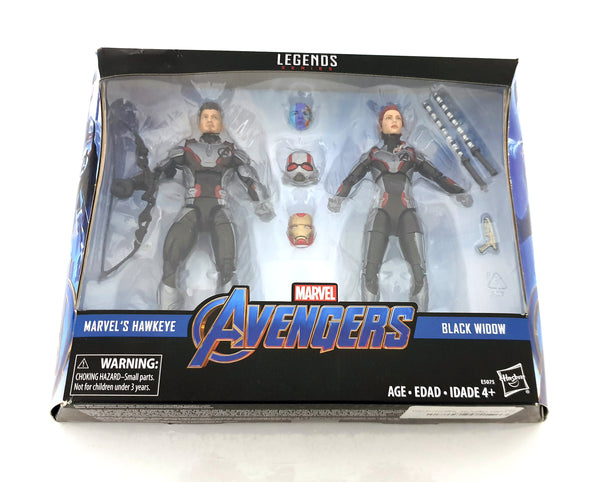 2018 Hasbro Marvel Legends Avengers Endgame 6 inch Black Widow & Hawkeye Action Figures