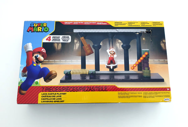 2019 Jakks Pacific Super Mario Lava Castle Playset