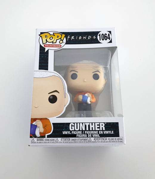 Funko Pop! vinyl figure of Gunther from Friends in packaging on a white background
