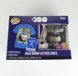 Funko Pop! The Super Hero T-Shirt 2-Pack featuring Bugs Bunny as Fred Jones, including a blue graphic t-shirt and a flocked figure in a clear window box, on a white background.
2023 Funko Pop Tees WB 100 3.75" inch Flocked Bugs Bunny as Fred Jones Figure with Tee (L)
Collection Collector Collector's Toy Sale Price Vintage Retro ToyCollector ToyCommunity ToyPhotography ActionFigureCollector ToyShelfGoals VintageToys RetroToys ToyHaul RareToy LimitedEdition VintageCollectible