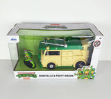 2023 Jada Toys TMNT 1:24 Die-Cast Party Wagon & 2.5" inch Donatello Figure Car Vehicle Collectible Collectable Collector Collector's Collection 1/24 Model 