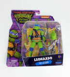 2023 Playmates TMNT Mutant Mayhem 4.5" inch Leonardo The Leader Action Figure Movie Battle Cinema Comic Books Hero Superhero Super Weapon Katana Nickelodeon Teenage Mutant Ninja Turtles Collector Collector's Collection 