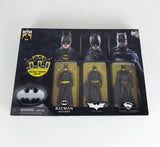 Batman Returns 3-pack action figure set in its original black window box packaging, featuring three Batman figures in different costumes.
2024 Spin Master DC Comics Batman 85th Special Edition 4" inch Batman 3-Pack Action Figures
Collection Collector Collector's Toy Sale Price Vintage Retro ToyCollector ToyCommunity ToyPhotography ActionFigureCollector ToyShelfGoals VintageToys RetroToys ToyHaul RareToy LimitedEdition VintageCollectible
