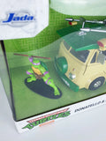2023 Jada Toys TMNT 1:24 Die-Cast Party Wagon & 2.5" Donatello Figure
