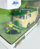 2023 Jada Toys TMNT 1:24 Die-Cast Party Wagon & 2.5" Donatello Figure