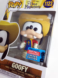 Funko Pop! vinyl figure of Goofy from The Three Musketeers, number 1123, in its original packaging. The figure is shown wearing a yellow hat and a red and blue vest, with a blue 2021 Fall Convention limited edition sticker on the box.
(בובת פופ) בקנ"מ "3.75 (9.5 ס"מ) של Goofy מהליין של Disney The Three Musketeers.
זוהי דמות מספר 1123 בסדרה, יוצרה ע"י בשנת, חדשה באריזה במצב טוב.
במהדורה מוגבלת לתערוכת הסתיו של פאנקו
דמות פעולה אקשן פיגר בובה צעצוע אספנות איסוף וינטג' וינטאג' וינטייג' רטרו מחיר מבצע