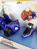Marvel Spidey the Amazing Friends 2-in-1 toy set in its original retail packaging, featuring a blue spider-themed vehicle and a small black-and-blue Spider-Man-themed toy.
רכב בגודל "6 (15 ס"מ) מסוג Black Panther Patroller מהליין של Spidey and his Amazing Friends.
הרכב יוצר ע"י Jazzwares בשנת 2022, חדש באריזה במצב טוב.
בלחיצת כפתור, משגר מתוכו רכב קטן יותר!
דמות פעולה אקשן פיגר בובה צעצוע אספנות איסוף וינטג' וינטאג' וינטייג' וינטאייג' רטרו ס"מ סנטימטר 4" "4 אינץ' מחיר מבצע
הפנתר השחור ספיידרמן ספיידר-מן