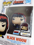 Funko Pop! Avengers: Civil War Black Widow figure in its original window box packaging, featuring a black and red wig, pin, and badge, with Amazon Exclusive and Marvel Pop! branding.
דמות (בובת פופ) בקנ"מ "3.75 (9.5 ס"מ) של האלמנה השחורה מהליין של הנוקמים.
זוהי דמות מספר 1260 בסדרה, יוצרה ע"י פאנקו בשנת 2023, חדשה באריזה במצב טוב
זוהי אקסקלוסיבית לאמאזון והקופסה מכילה סיכת עשויה אמייל
דמות פעולה אקשן פיגר בובה צעצוע אספנות איסוף וינטג' וינטאג' וינטייג' וינטאייג' רטרו ס"מ סנטימטר 4" "4 אינץ' מחיר מבצע
מארוול