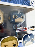 2021 Funko Pop Marvel 3.75" Captain America Through The Ages 5 Pack Figures - Amazon Exclusive