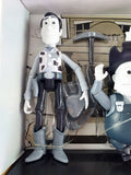 2023 Mattel Disney Toy Story Woody's Roundup 7" 4-Pack Action Figures - Black & White Edition