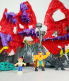 1992 Bluebird Toys Mighty Max Trapped in Skull Mountain Playset