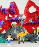 1992 Bluebird Toys Mighty Max Trapped in Skull Mountain Playset