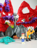 1992 Bluebird Toys Mighty Max Trapped in Skull Mountain Playset