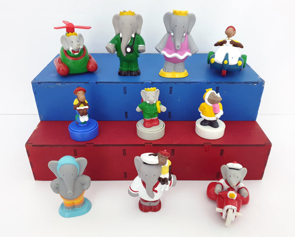 1990-1992 Arby's 2.5-3.5 inch Babar Figurines