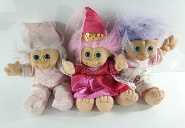 1990's RUSS Troll Plush Dolls בובות טרול וינטג' של חברת RUSS משנות ה90
