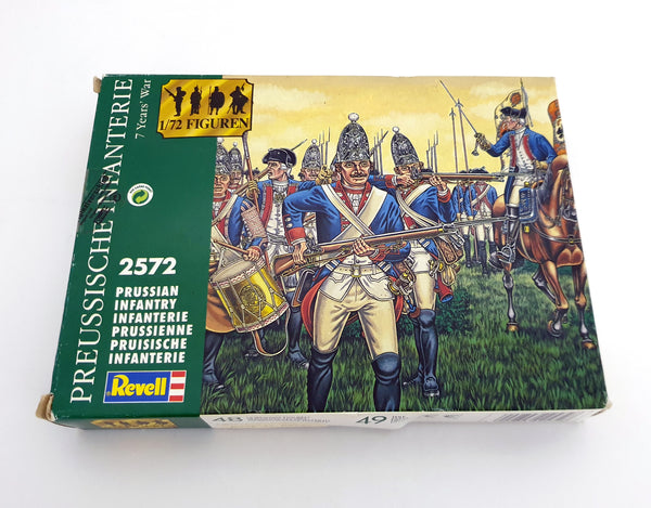 1992 Revell 2572 1/72 Prussian Infantry 48 Unpainted Figures Model Kit