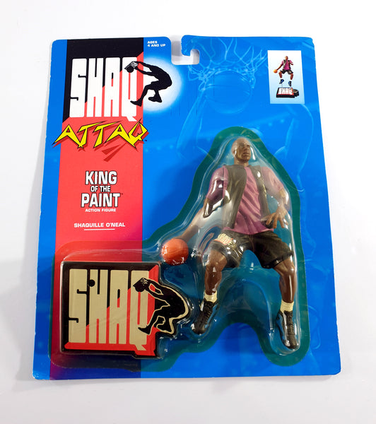 1993 Kenner Shaq Attaq 6 inch King of the Paint Shaquille O'Neal Action Figure