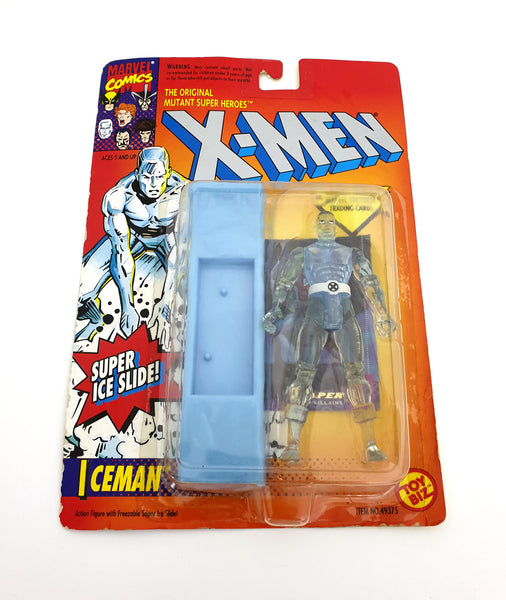 1993 Toy Biz Marvel X-Men 5 inch Iceman Action Figure with Super Ice Slide