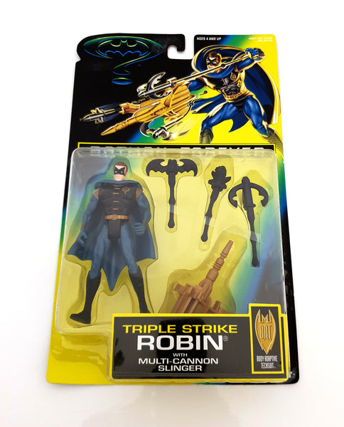 1995 Kenner DC Batman Forever 5 inch Triple Strike Robin Action Figure