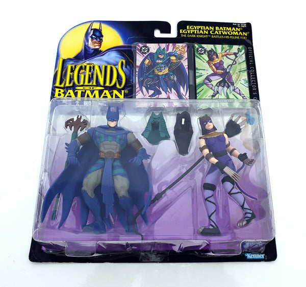 1995 Kenner DC Legends of Batman 5 inch Egyptian Batman & Catwoman Action Figures