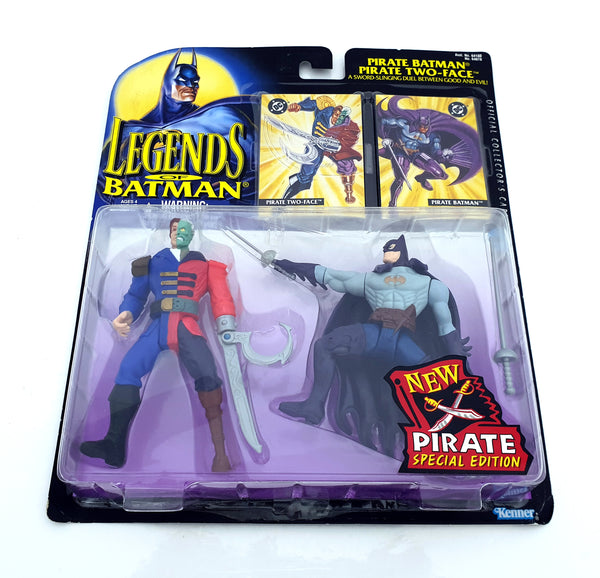 1995 Kenner DC Legends of Batman 5 inch Pirate Batman & Two-Face Action Figures