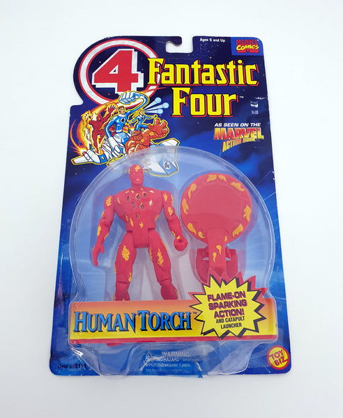 1995 Toy Biz Marvel Fantastic Four 5 inch Human Torch Action Figure
