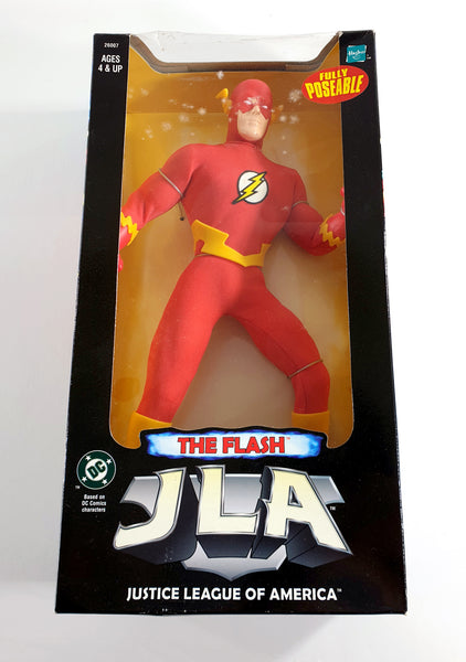 1998 Hasbro DC JLA 12 inch The Flash Action Figure with Cloth Uniform