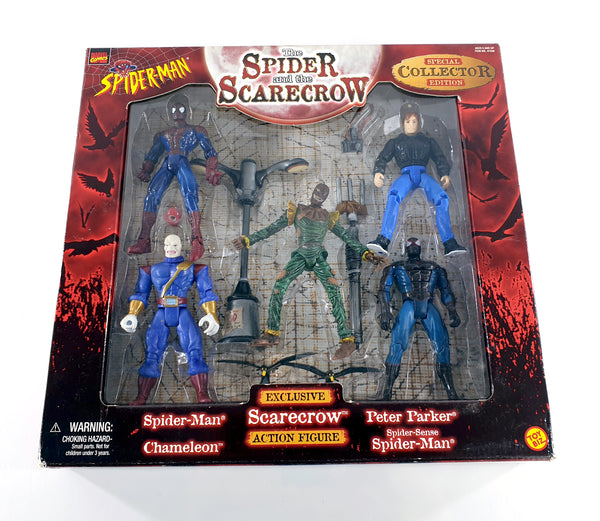 1998 Toy Biz Marvel Spider-Man & Scarecrow 5 inch Action Figures Set