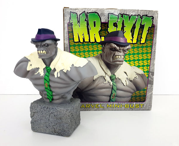 2001 Bowen Designs 6.5 inch Marvel Grey Hulk Mr. Fixit Mini Bust