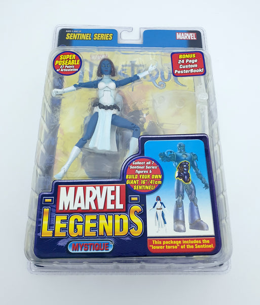 2005 Toy Biz Marvel Legends 6 inch Mystique Action Figure - Sentinel BAF