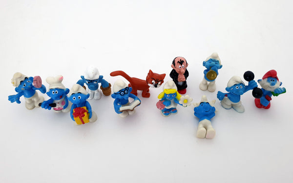 2010 1-1.5 inch The Smurfs Figurines Lot