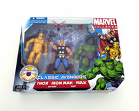 2010 Hasbro Marvel Universe Classic Avengers 4 inch Iron Man Thor Hulk Action Figures