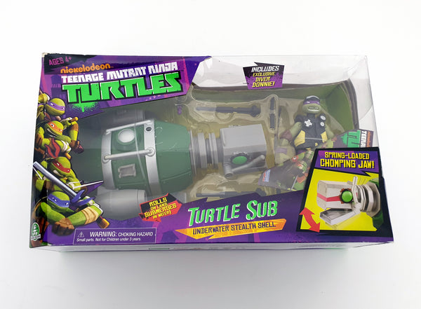 2013 Playmates TMNT 8 inch Turtle Sub & 5 inch Donatello Action Figure