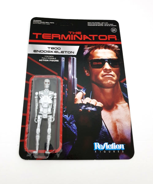 2013 Super7 ReAction Terminator 3.75 inch T-800 Endoskeleton Matte Action Figure
