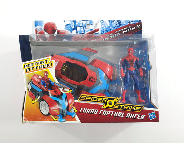 2014 Hasbro Marvel The Amazing Spider-Man 2 6 inch Spider Strike Turbo Capture Racer & 4 inch Action Figure