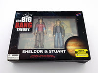 2015 Bif Bang Pow! The Big Bang Theory 3.75 inch Sheldon & Stuart Exclusive Action Figures