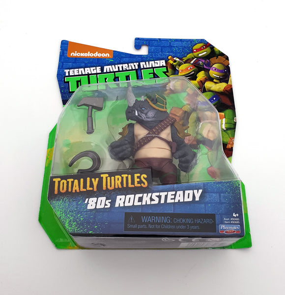 2017 Playmates TMNT Totally Turtles 4.5 inch '80s Rocksteady Action Figure