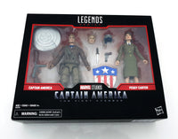 2018 Hasbro Marvel Legends Captain America The First Avenger 6 inch Captain America & Peggy Carter Action Figures