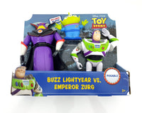 2018 Mattel Disney Toy Story 8.5 inch Emperor Zurg, 7 inch Buzz Lightyear & 3 inch Alien Action Figure