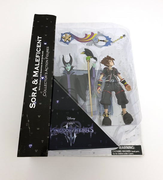 2019 Diamond Select Toys Disney Kingdom Hearts 7 inch Maleficent & 6 inch Sora Ation Figures
