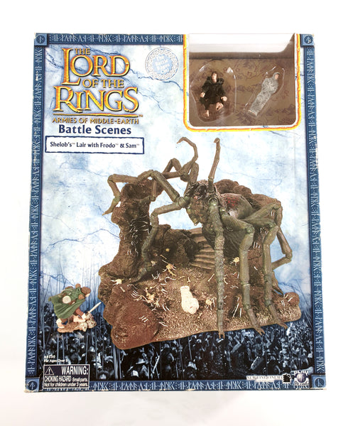 2004 Play Along The Lord of the Rings Shelob's Lair Playset with Frodo and Sam Figurines
