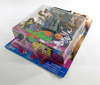 1996 Playmates Space Jam 5" Charles Barkley & 4" Wile E. Coyote Action Figure Set