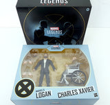 2020 Hasbro Marvel Legends X-Men 6 inch Charles Xavier & Logan Action Figures SDCC Exclusive