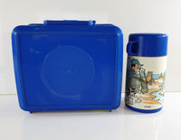 1989 Aladdin Disney Mickey Mouse & Pluto Lunch Box and Thermos