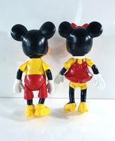 1960-1970's Disney 5.5" Mickey & Minnie Mouse Figures