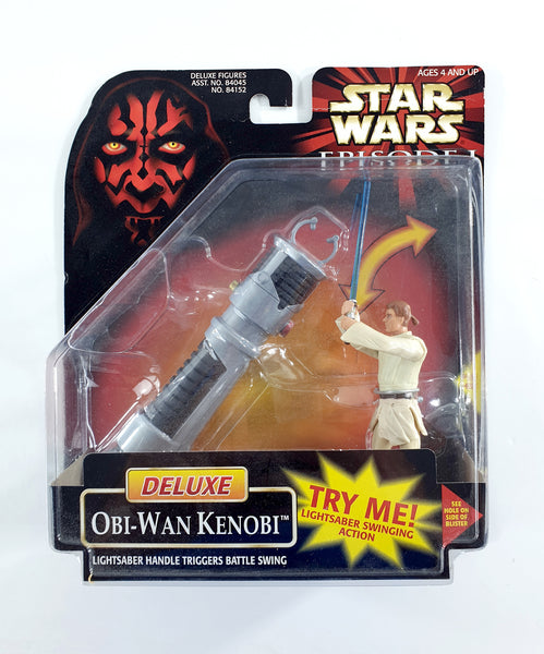 1998 Hasbro Star Wars 3.75" Obi-Wan Kenobi Action Figure with 5" Lightsaber Handle