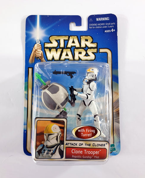 2002 Hasbro Star Wars Attack of the Clones 3.75" Clone Trooper - Republic Gunship Pilot Action Figure